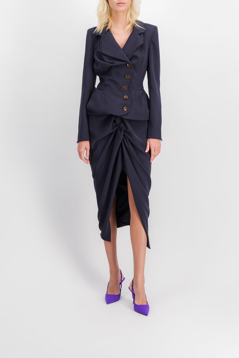 Vivienne Westwood - Draped cady tailoring blazer